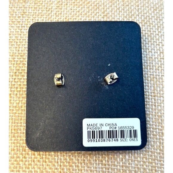 J.Crew Multicolor Rhinestone Pierced Earrings - NWOT - Picture 3 of 3